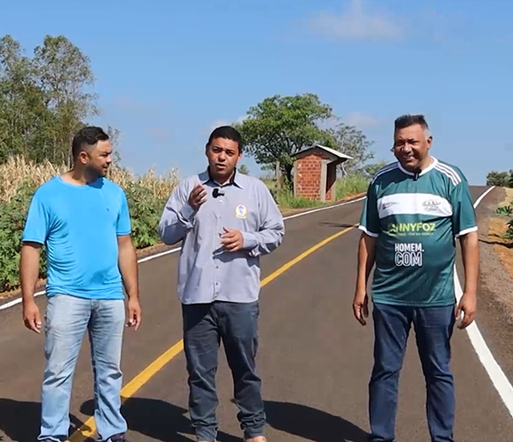 Pavimentação asfáltica rural em Ramilândia.