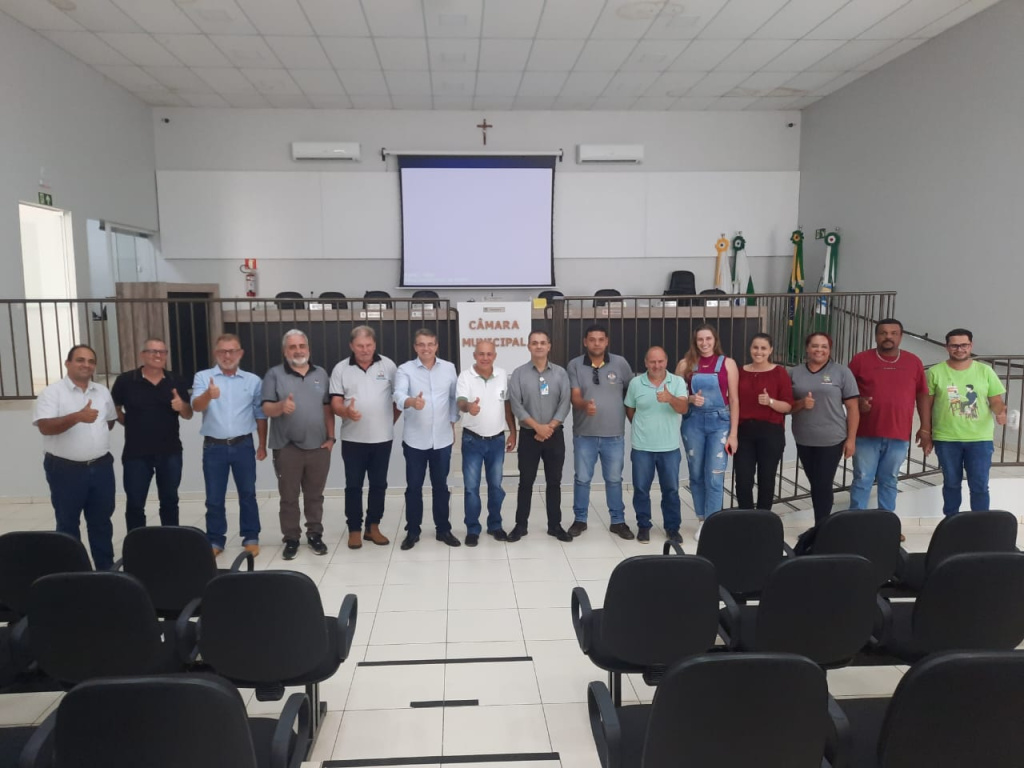 Reunião juntamente com o prefeito do município de Toledo o Sr Beto Lunitti