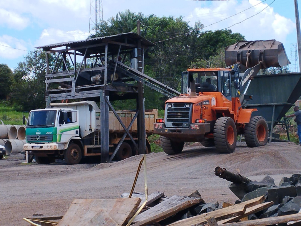 Preparação de massa asfáltica PMF
